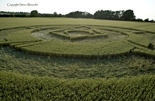 aerial of Rollright Stones from tt