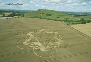 aerial of Cley Hill from tt