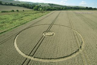 aerial of East Kennett from tt