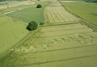 aerial of Avebury from tt