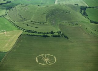 aerial of Cley Hill