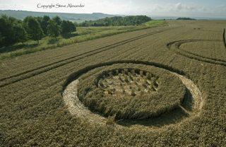 aerial of Hackpen Hill from tt