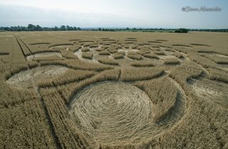 aerial of Muncombe Hill from tt