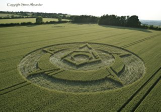 aerial of Rollright Stones from tt