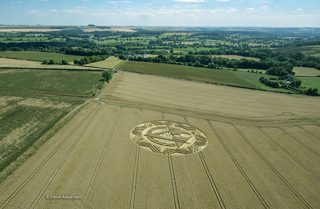aerial of Etchilhampton from tt