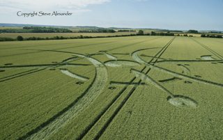 aerial of Clearbury Ring from tt