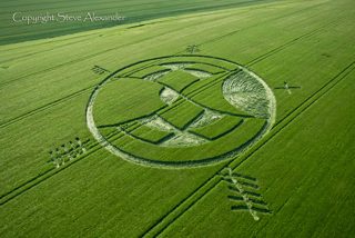 aerial of Silbury Hill from tt