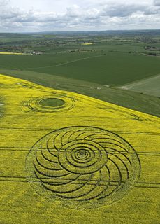 aerial of Roundway Hill from tt