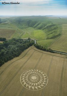 aerial of Woolstone from tt