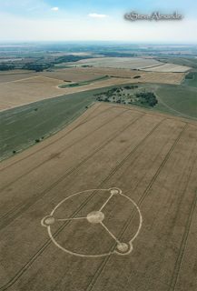 aerial of Milk Hill from tt