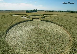 aerial of Coneybury Hill from tt