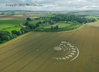 aerial of Avebury Stone Circle