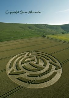 aerial of Milk Hill