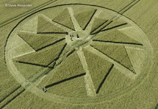 aerial of Hackpen Hill from tt