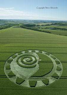 aerial of Hackpen Hill, Wiltshire