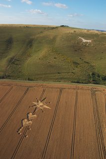 aerial of Milk Hill