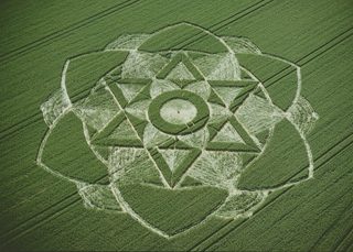 aerial of Milk Hill