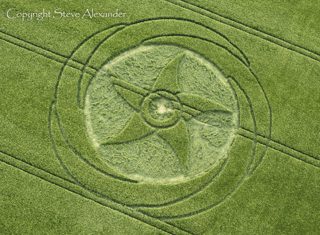 aerial of Silbury Hill from tt