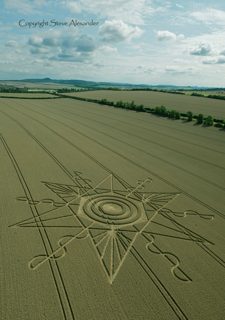 aerial of Gussage St Andrews from tt