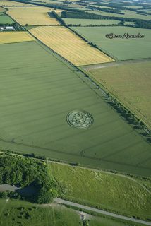 aerial of Danebury Hill from tt