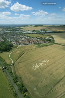 aerial of Bishops Cannings from tt