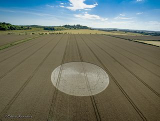 aerial of Danebury Rings
