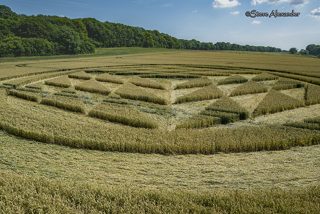 aerial of Tichborne from tt