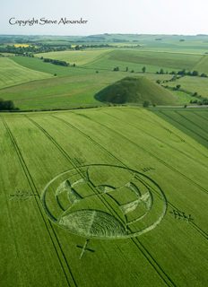aerial of Silbury Hill from tt