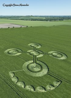 aerial of Alton Barnes from tt
