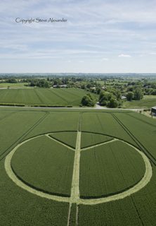 aerial of Stanton St. Bernard from tt