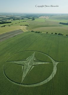 aerial of Milk Hill