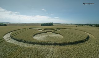 aerial of Coneybury Hill from tt