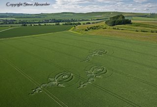 aerial of Woodborough Hill from tt