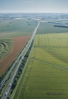 aerial of Yarnbury Castle from tt