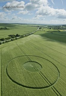 aerial of Avebury from tt