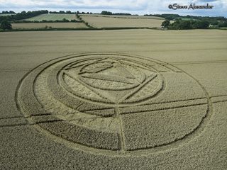 aerial of Preston Candover from tt