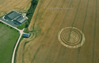 aerial of Alton Barnes
