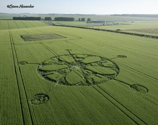 aerial of Winterbourne Stoke from tt