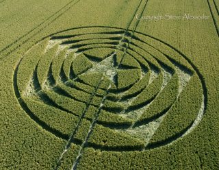 aerial of Wilmington Longman, East Sussex