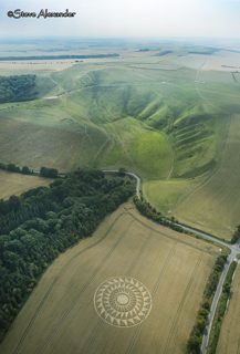aerial of Woolstone from tt