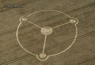 aerial of Milk Hill from tt
