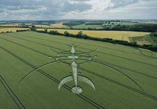 aerial of Clearbury Ring from tt