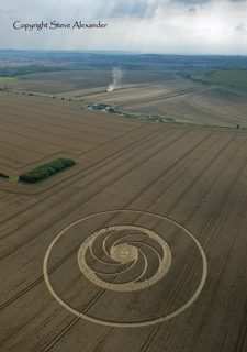 aerial of Milk Hill from tt