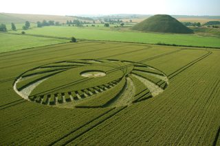 aerial of Silbury Hill