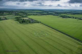 aerial of Owlesbury from tt