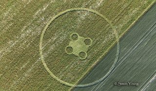 aerial of Etchilhampton Hill from tt
