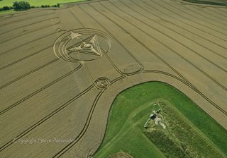 aerial of West Kennett from tt