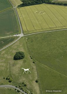 aerial of Hackpen Hill from tt