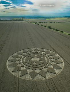 aerial of Roundway Hill from tt