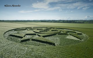 aerial of Hackpen HIll from tt